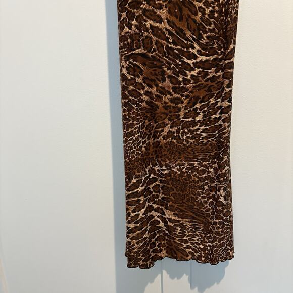 Vintage Rampage Leopard Print Mini Slip Dress Y2K Sequins - Picture 5 of 15
